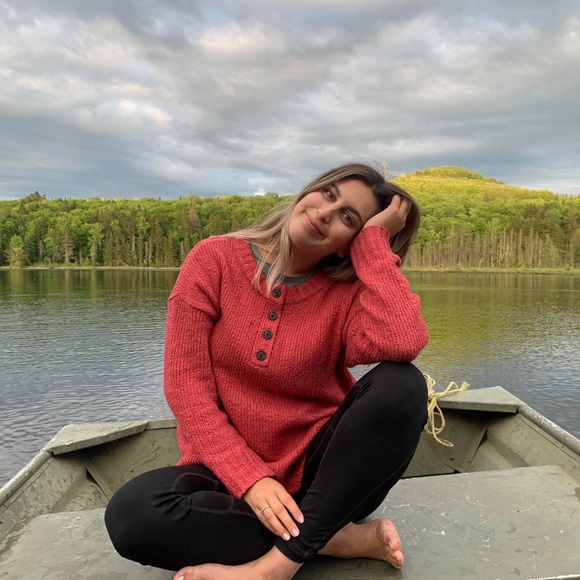 American Eagle pink sweater - Picture 1 of 1